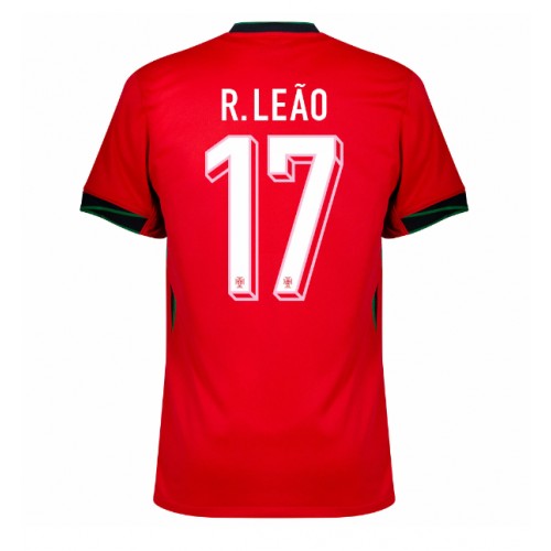 Maglia Calcio Portogallo Rafael Leao #17 Prima Divisa Europei 2024 Manica Corta